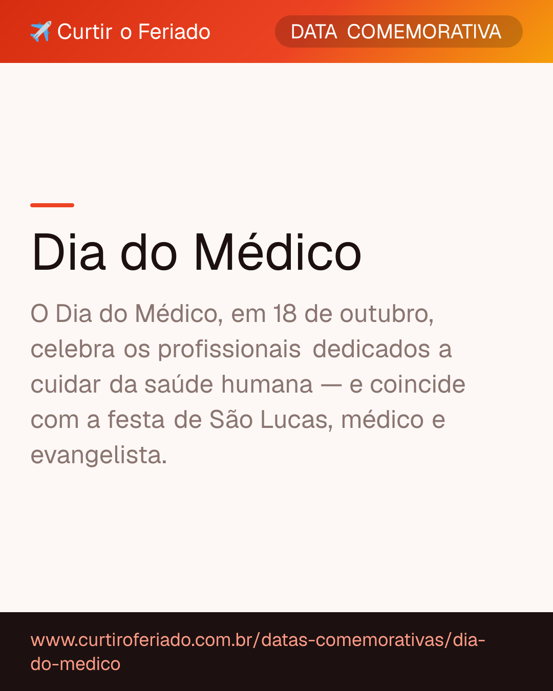 Dia do Médico — Curtir o Feriado (https://www.curtiroferiado.com.br/datas-comemorativas/dia-do-medico)