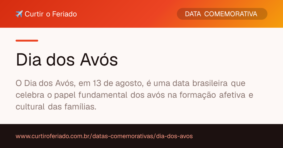Dia dos Avós — Curtir o Feriado (https://www.curtiroferiado.com.br/datas-comemorativas/dia-dos-avos)