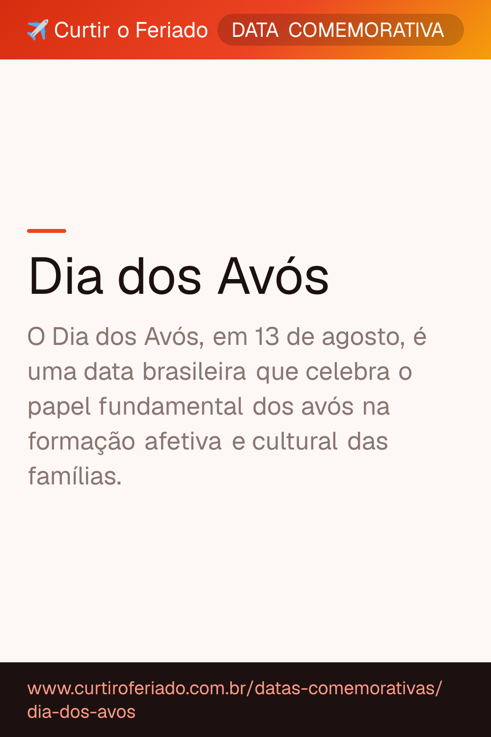 Dia dos Avós — Curtir o Feriado (https://www.curtiroferiado.com.br/datas-comemorativas/dia-dos-avos)