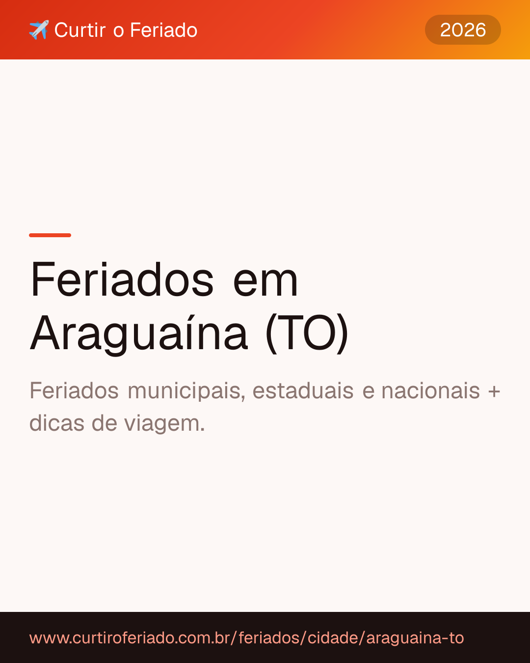 Feriados em Araguaína (TO) — Curtir o Feriado (https://www.curtiroferiado.com.br/feriados/cidade/araguaina-to)