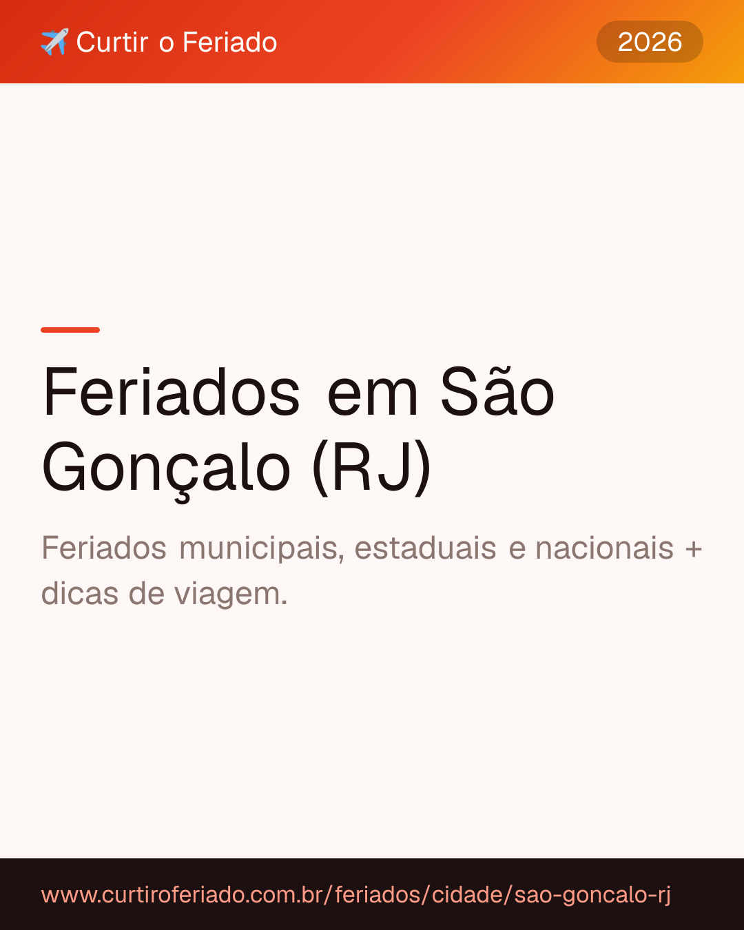 Feriados em São Gonçalo (RJ) — Curtir o Feriado (https://www.curtiroferiado.com.br/feriados/cidade/sao-goncalo-rj)